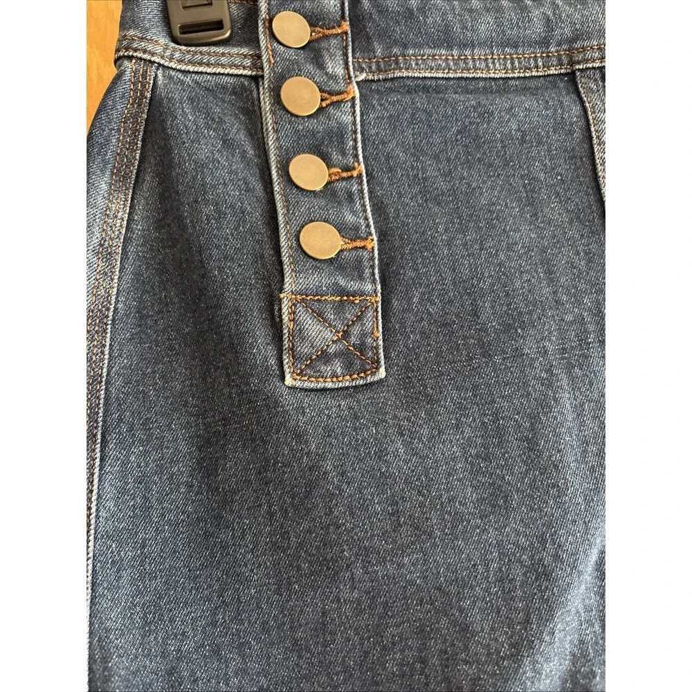 LOFT Women's Sz‎ 4 Button Denim Jean Mini Skirt